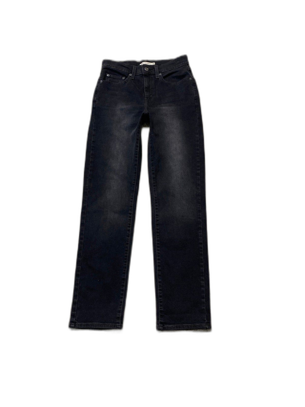 Levi's 724 High-Rise Straight Full Length Denim Black Size 28 Jeans NWOT